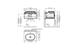 Тумба с раковиной Astra-Form Шарм 4631177713323 70 см зелёный матовый
